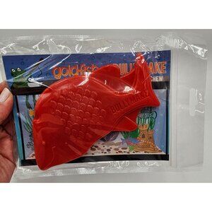 NIB Bullymake Durable Tough Chewer Dog Toy Goldfish Shape Orange Made In USA